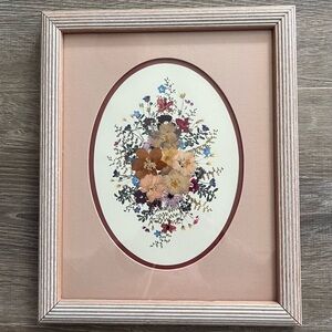 Floral Art in Wooden Frame - Multicolor